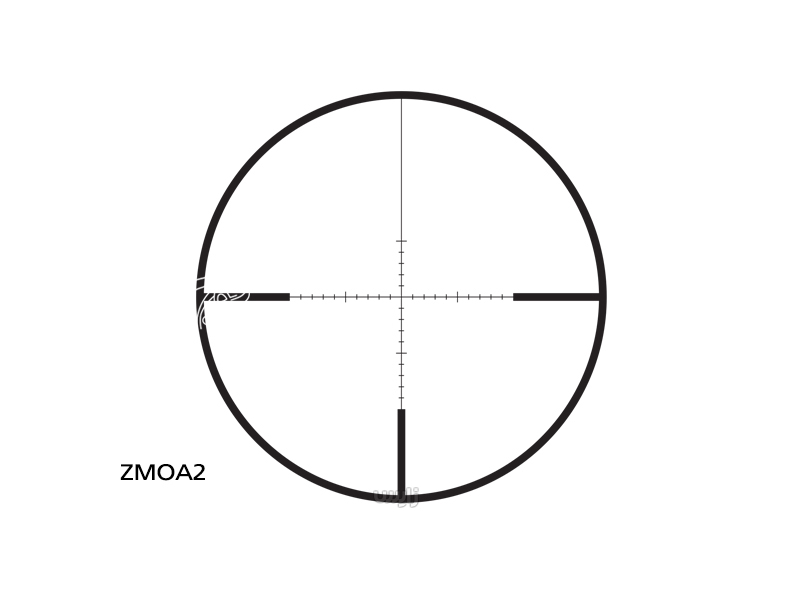 دوربین روی سلاح زایس کانکوئست V4 مدل 44×16-4 با رتیکل بالستیکی ZMOA2 و سیستم کلیک خور